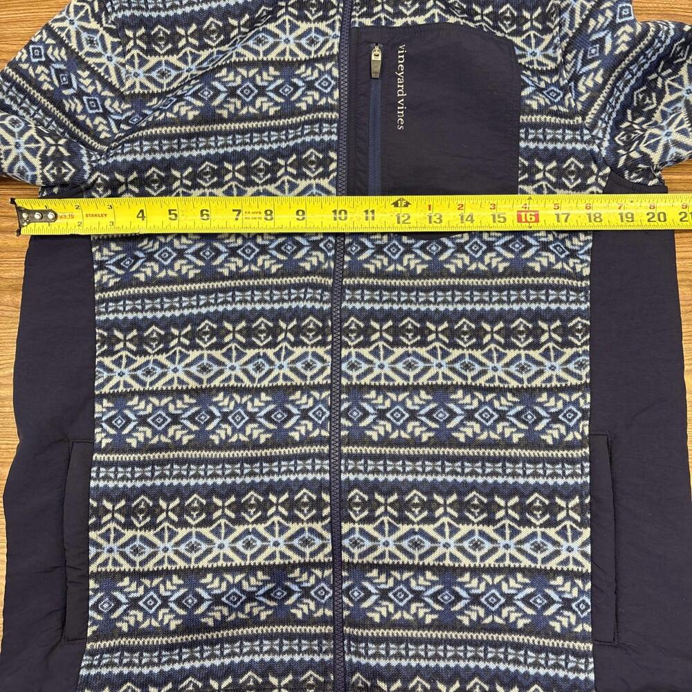 Kid’s Vineyard Vines Fair Isle Jacket Size XL 18 - Picture 9 of 12